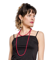 Tyylikäs ja juhlava pitkä helminauha, yksi koko, eri värejä