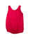 Hurmaava punainen pussimainen trikootoppi. Pituus yli vatsan alueen