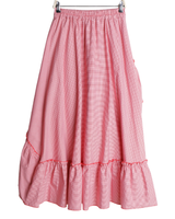 Elegantti pieniruutuinen puuvillahame. Yksi koko,  3 väriä
