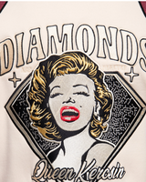 Diamonds are forever, roosa/ luonnonvaalea Marilyn collegetakki