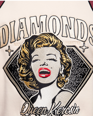 Diamonds are forever, roosa/ luonnonvaalea Marilyn collegetakki