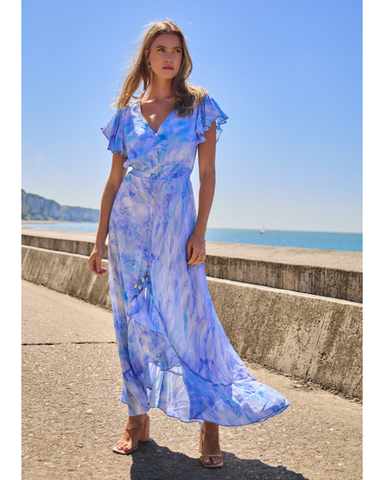 Saija mekko, Perhoshihallinen maksimekko,raikas vaaleansininen väri! 