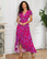 Saija mekko <3 Perhoshihallinen maximekko, Fuksia/Violetti