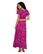 Saija mekko <3 Perhoshihallinen maximekko, Fuksia/Violetti
