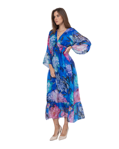 Ihana hihallinen silkkinen mekko, eri värejä!