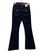 Joustavat tummansiniset trumpettilahkeiset bootcut farkut