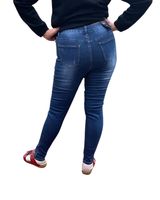 Siniset stretch timantti koristellut farkut.