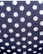 Navy sininen polkadot kuosinen, kietaisumallinen pusero
