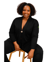 Bleiseri/ Jakku, musta yksivärinen sisäkäyttöön. Plus koot