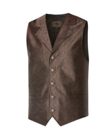 Vanhanajan lännentyylinen jacquard-liivi, ruskea