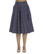Klassikko tummansininen Polka Dot Navy- kellohame