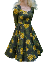 Inez-kukkaistyylinen kellomekko