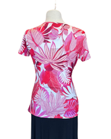 Pinkki kietaisumallinen pusero 