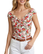 Hurmaava kesäinen offshoulder kukkatoppi, 2 kokoa