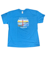 Miesten T paita, California. Turkoosi