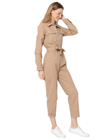 Puuvillahaalari, stretchiä, pienet kaulukset. Beige