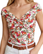Hurmaava kesäinen offshoulder kukkatoppi, 2 kokoa