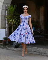 Villiruusu kellomekko, myös plus koot !