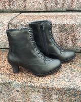 Ilona sydän nahkanilkkurit -tumman vihreä