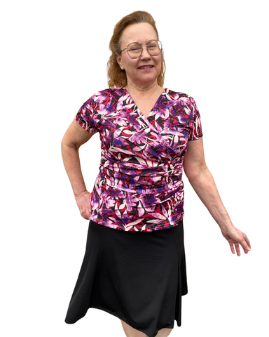 Violetta, kietaisumallinen pusero
