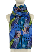 Pehmeä suuri, kissa kaulahuivi. Eri värejä!