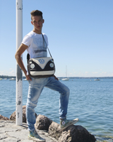 Volkswagen T1 Bussi Olkalaukku - Punainen ja ruskea