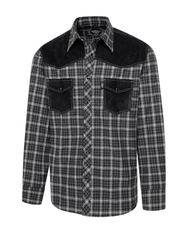 Carl. Miesten ruudullinen lännen kauluspaita