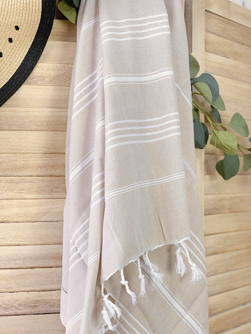 Hamam-pyyhe Sultan Premium Hiekka 180x95  100% puuvillaa