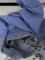 Hamam-pyyhe Big Diamond Sky Blue 180 x 100, 100%puuvillaa
