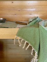 Timantti Stripe Hamam Laudeliina Oliivi