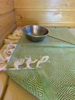 Timantti Stripe Hamam Laudeliina Oliivi