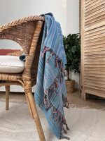  Hamam-pyyhe Boho Turkoosi 100% puuvillaa 180 x 100 