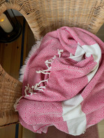 Hammam Towel Diamond  Fuchsia 