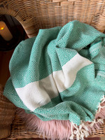 Hammam Towel Diamond  Jade Green