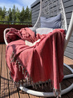 Boho Pläd Coral Pink