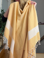 Hamam Handduk Smart Size Diamond Gul 100cm x 160cm- 100% bomull