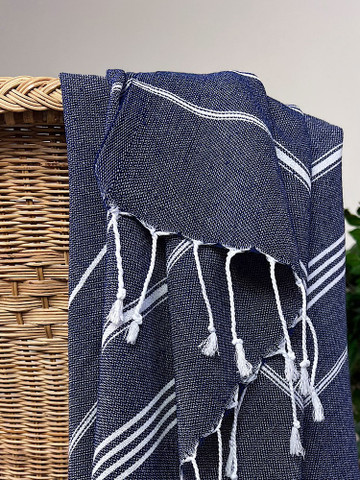 Hamam handduk Sultan Premium  Dark Navy