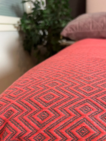 Big Diamond Blanket Coral Pink