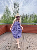 Hamam-pyyhe Boho Timantti Violetti 100% puuvillaa 180 x 100 