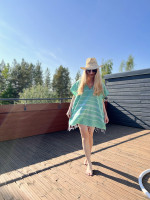 Mini Hammam Beach dress Sultan Light Jade Green