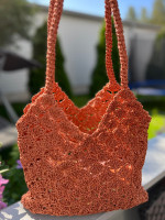 Handmade Crochet Bag Cinnamon