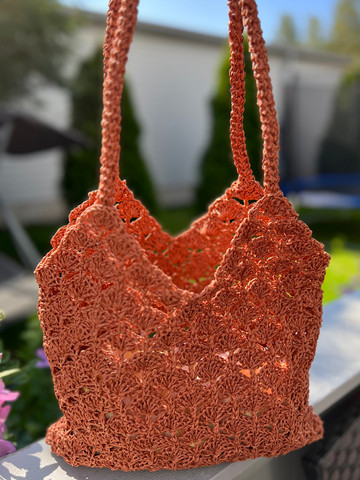 Handmade Crochet Bag Cinnamon