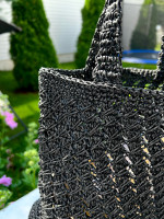 Handmade Crochet Bag Black