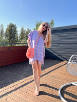 Handmade Crochet Bag Blush