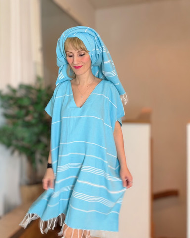 Hamam Klänning Sultan Ljus Turkos