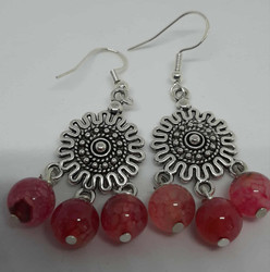 Korvikset punainen turmeliini