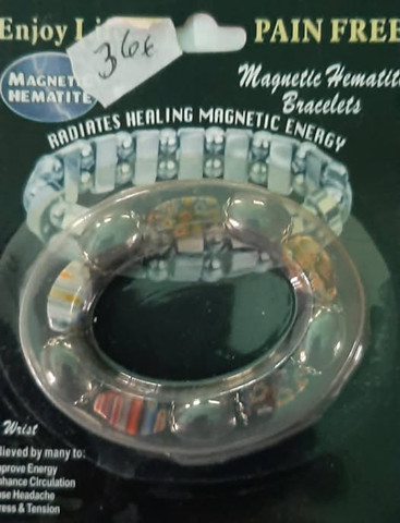 Magneetti hematiitti/helmi rannekoru monivärinen