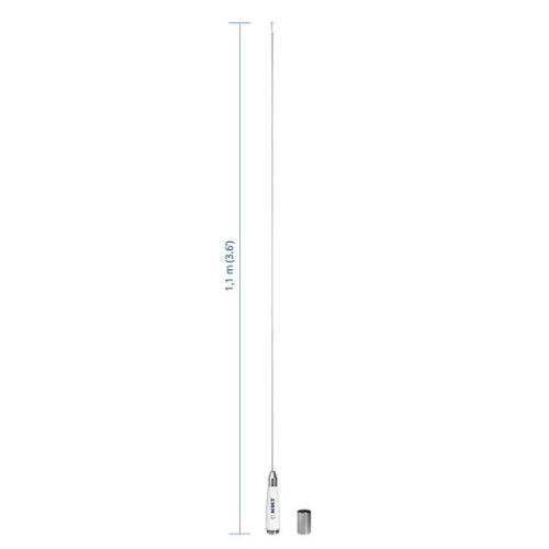 Scout QUICK3 3 db VHF teräspiiska antenni 3sb 1,1m pikakiinnityksellä