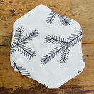 Luomupuuvilla kestopikkuhousunsuoja, valkoinen oksa