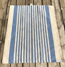 Siniraidallinen pellava keittiöpyyhe